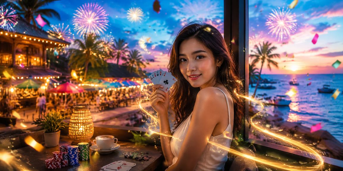 Pemain menikmati permainan poker gaya Melayu di Malaysia